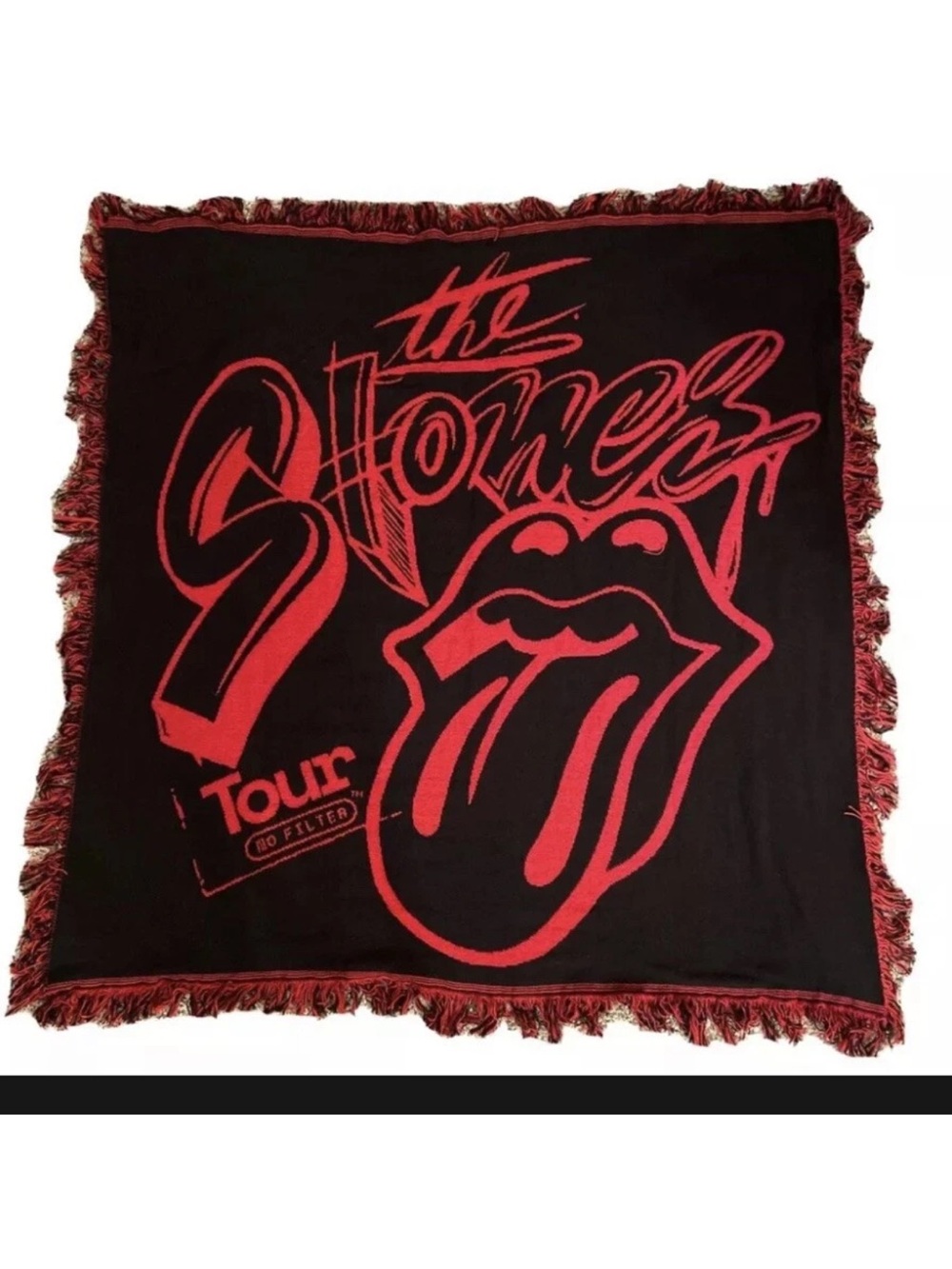 Rolling Stones throw blanket from the 2021 tour